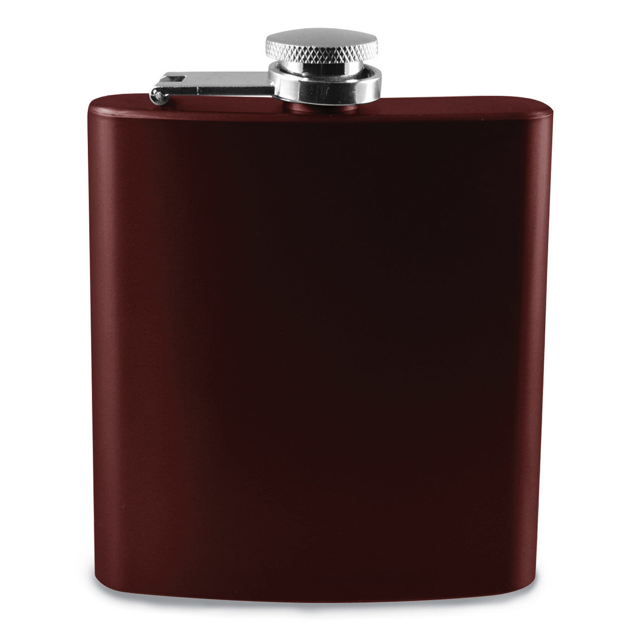 Burgundy Engravable 6 oz Flask Stainless Steel GM13847, MPN: GM13847,