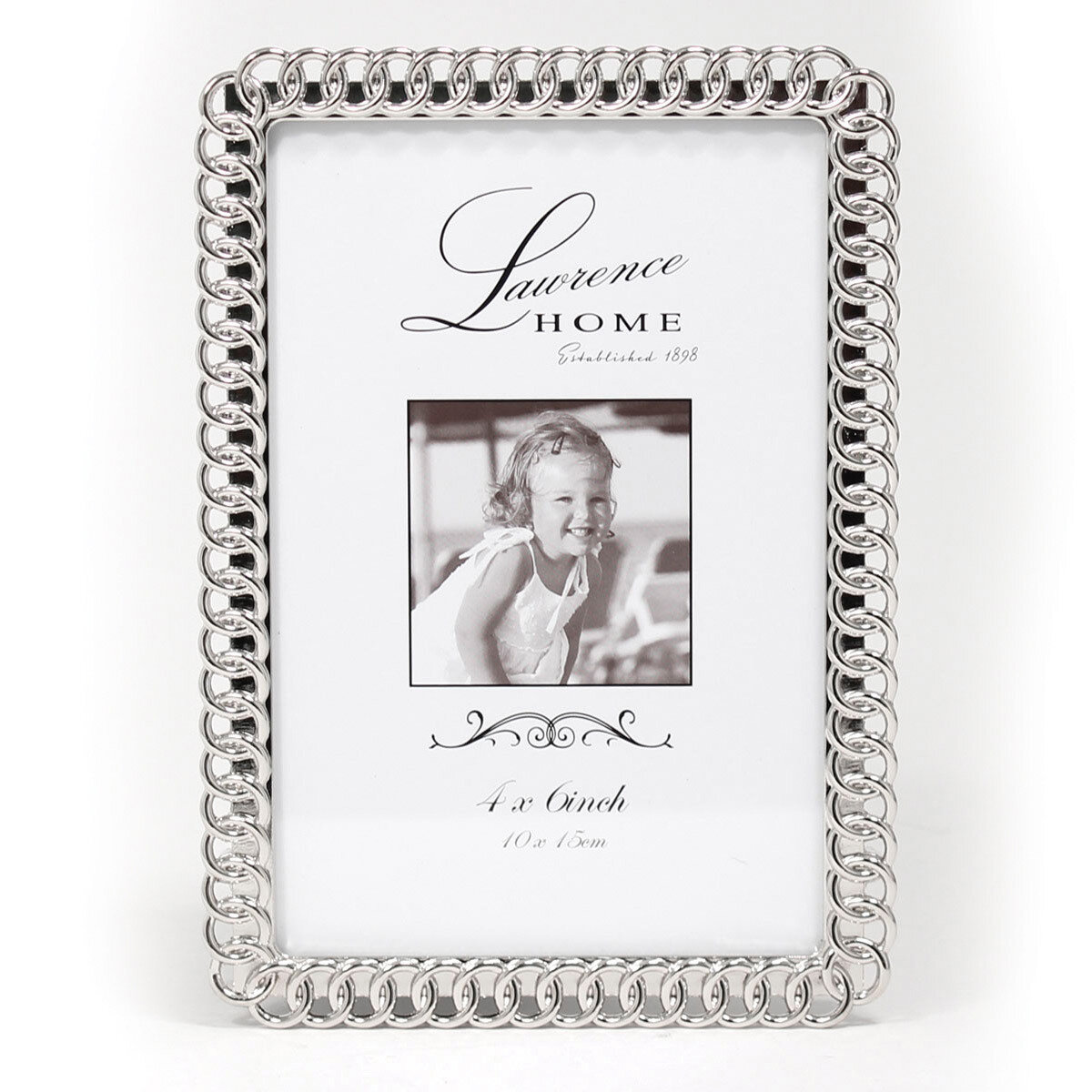 4 x 6 Inch Eternity Rings Metal Picture Picture Frame GM14176