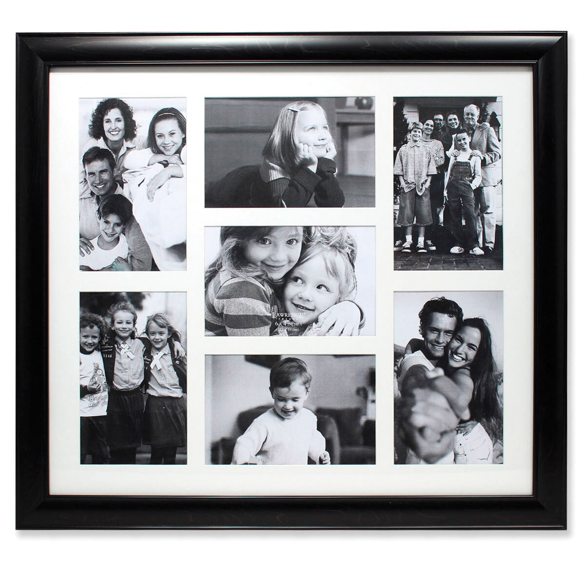 Black Collage Picture Frame - Seven Opening 4 x 6 Inch Gallery Picture Frame GM14224, MPN: GM14224,…