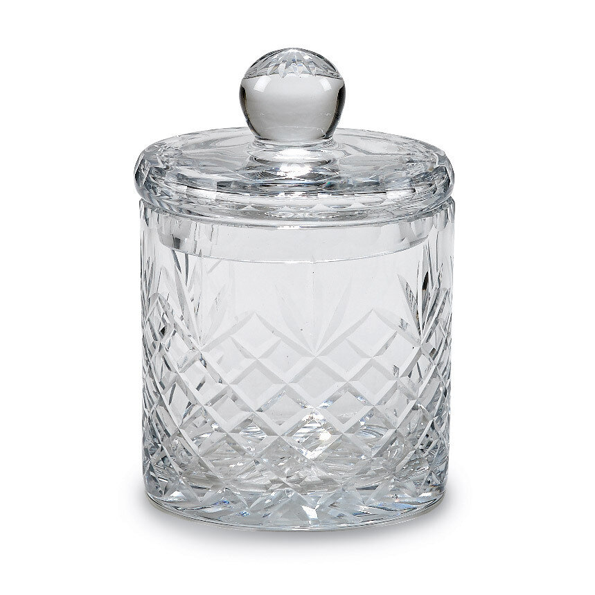 Optic Crystal 5inch Medallion II Jar with Lid GM14717, MPN: GM14717, 47105606164