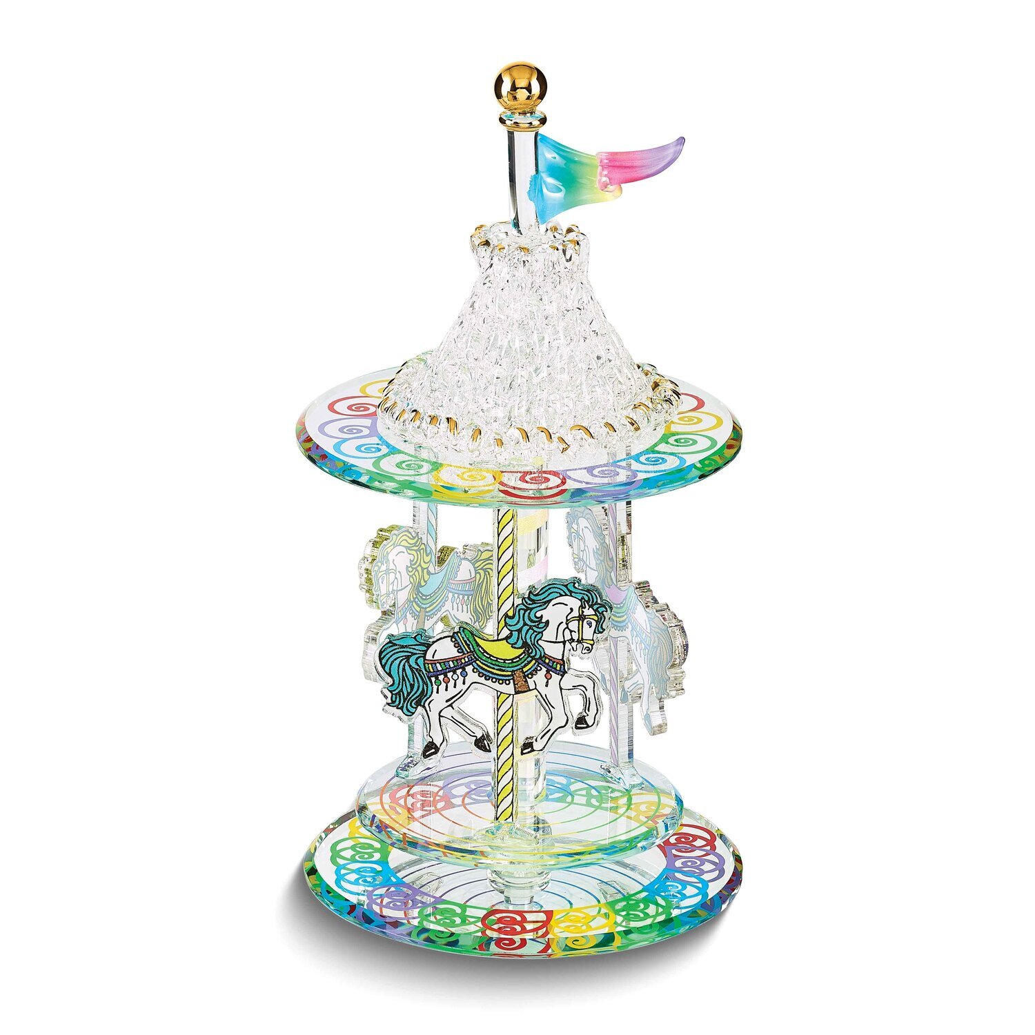 Carousel Figurine Glass Baron GM15133