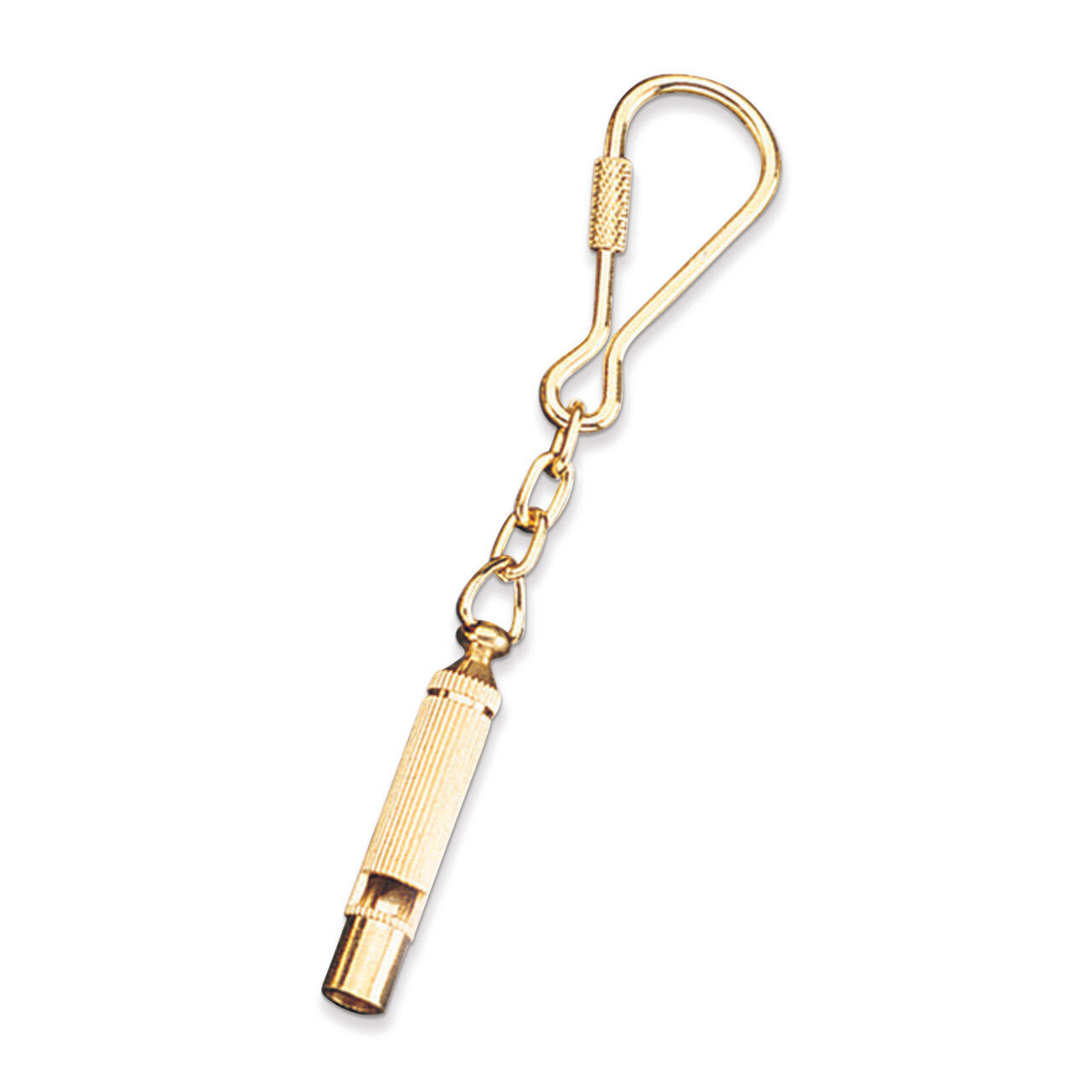 Brass Whistle Key Ring GM15598