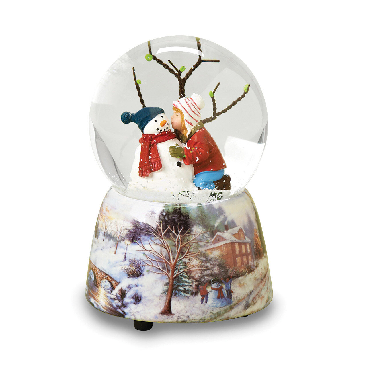 Glitterdome Musical Snowman with Kid GM15744, MPN: GM15744, 89945519471