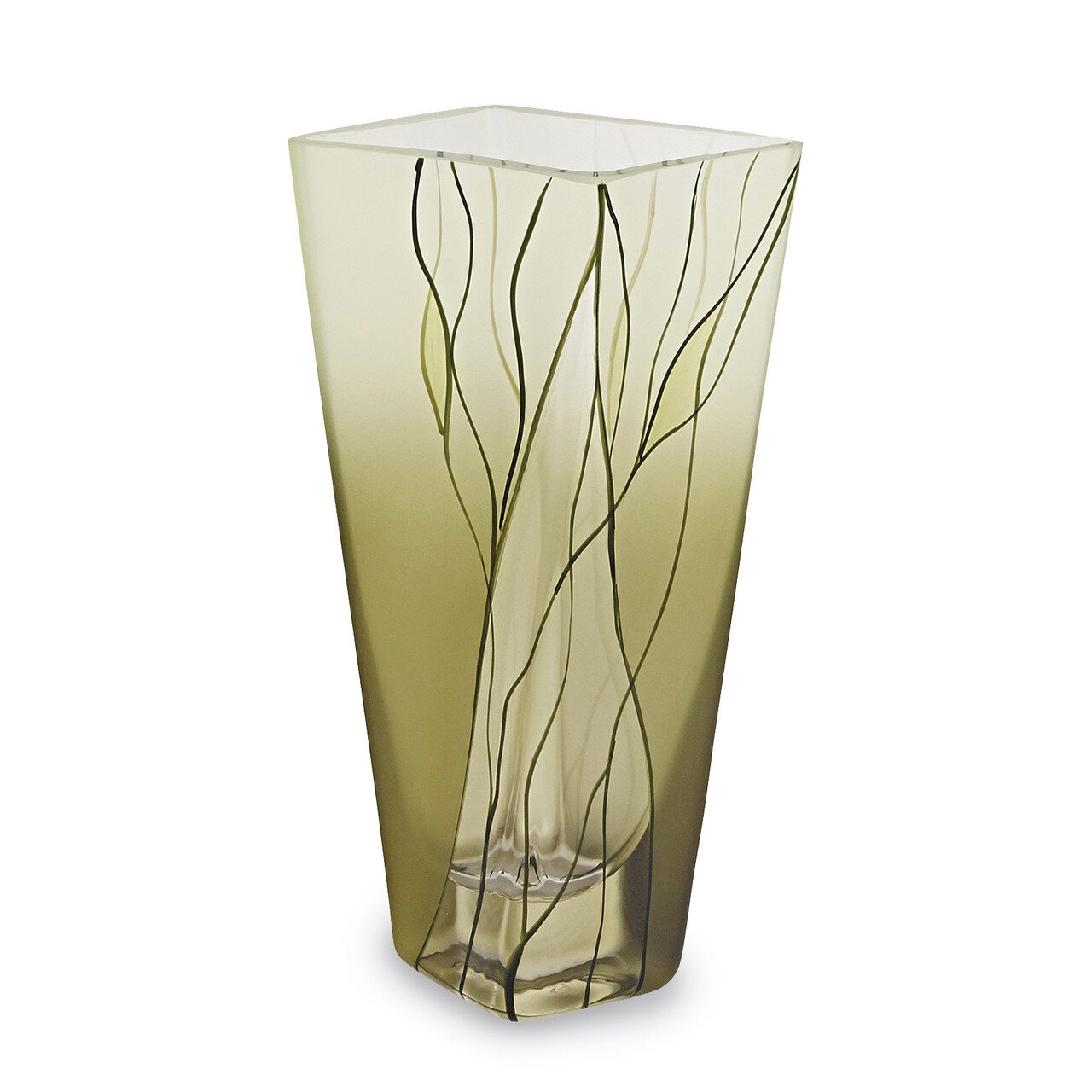 Badash Crystal Evergreen Square Vase GM16968