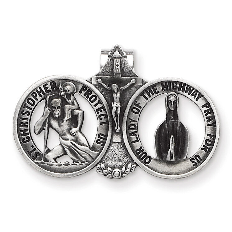 St. Christopher/Our Lady of Highway Visor Clip GM17356, MPN: GM17356, 785525202701