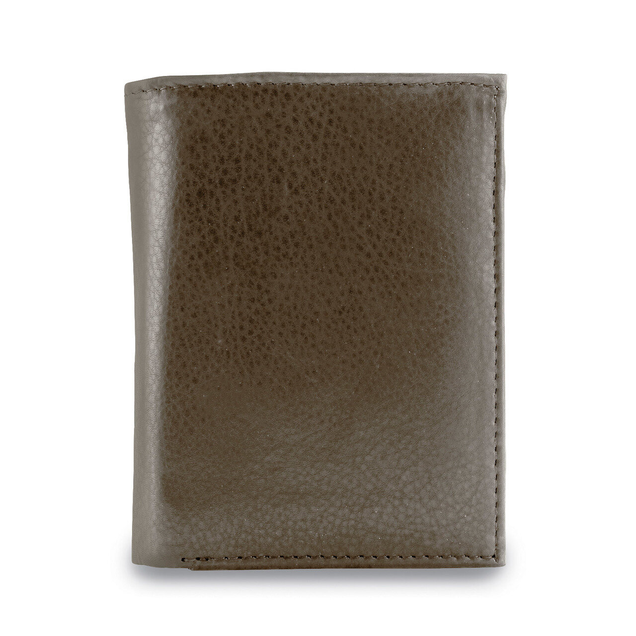 Brown Leather Bi-fold Card Case Jacket Wallet GM17785