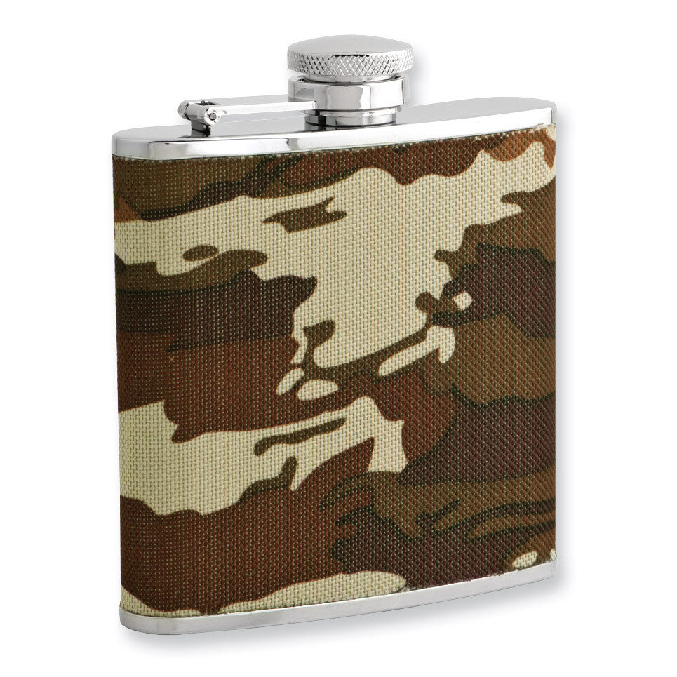 Rebel Steel Nylon Camo 5oz Stainless Steel Flask with Funnel GM3800, MPN: GM3800,