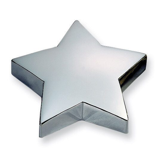 Silver-plated Star Paperweight GP5197