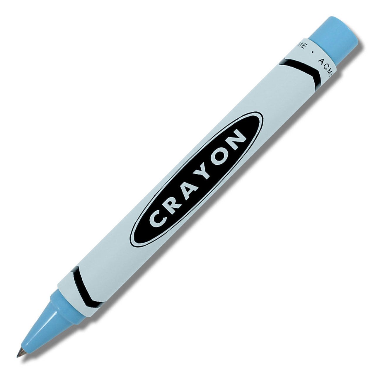 Acme Crayon ? Light Blue Retractable Roller Ball Pen