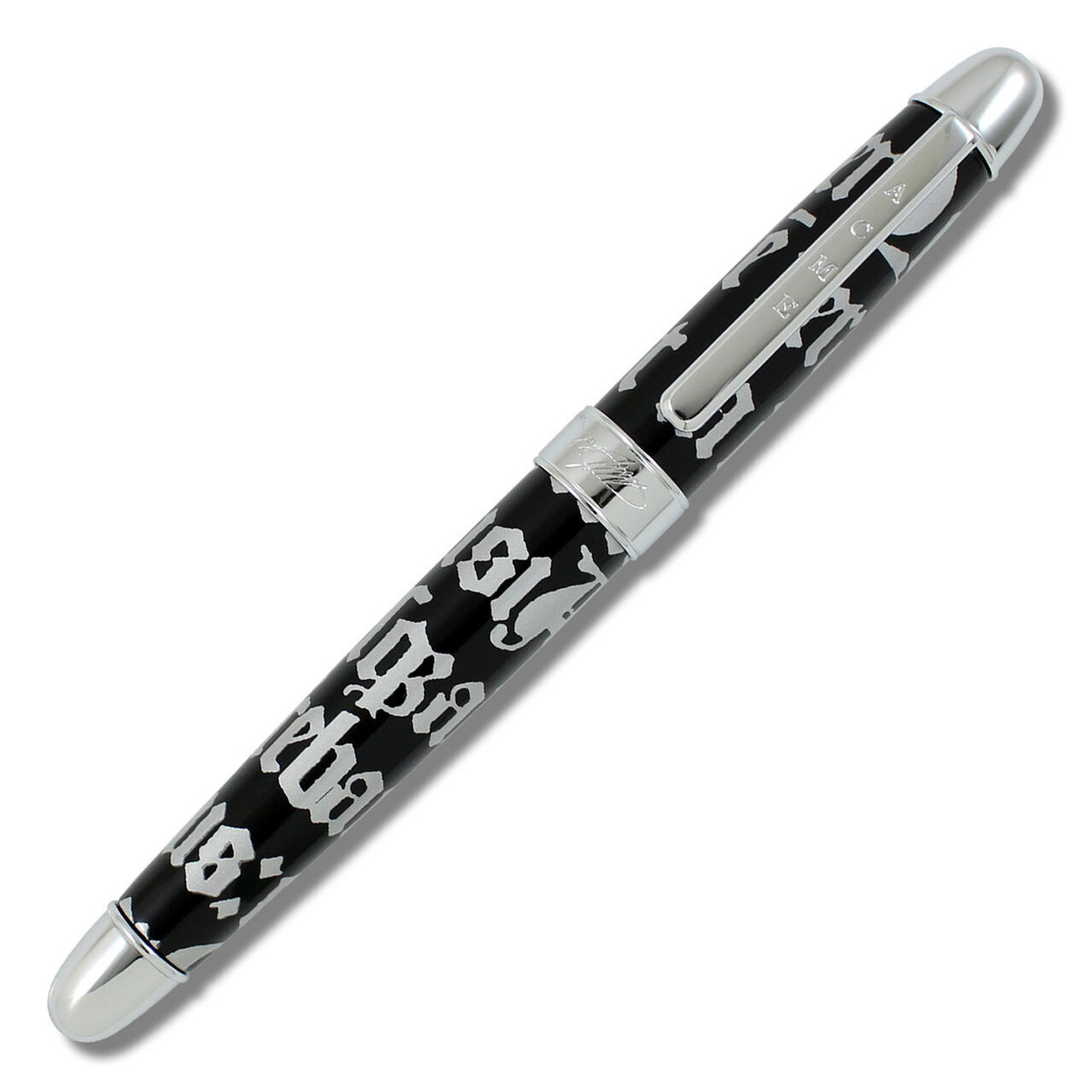 Acme Gothic Script Silver Roller Ball Pen, MPN: PRD36R