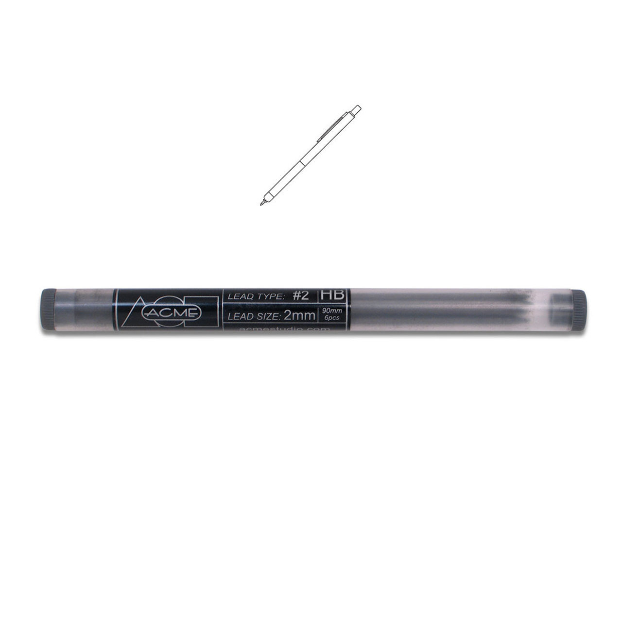 Acme Mech. Pencil Lead 0.7Mm (12 Leads Per Box) Refill #2 HB