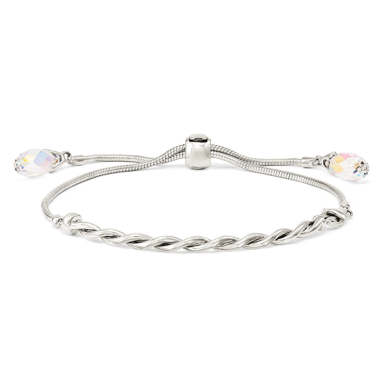 Swarovski Crystal Tassel Adjustable Bracelet Sterling Silver QG3639, MPN: QG3639, 886774613208