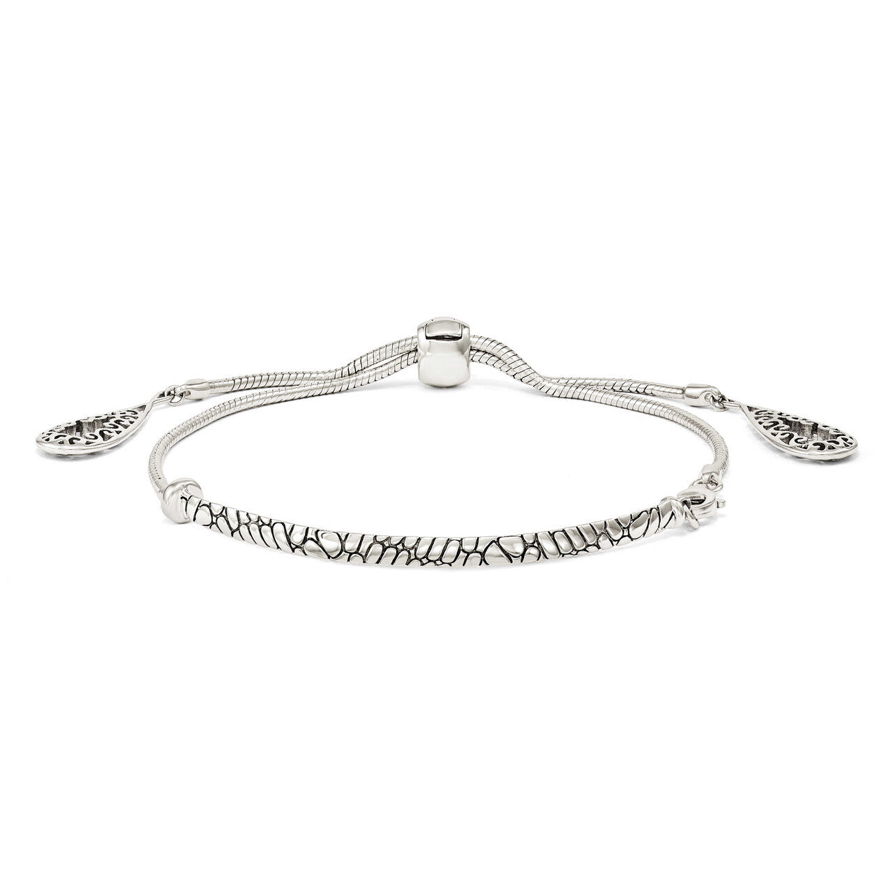 Filigree Teardrops Adjustable Bracelet Sterling Silver QG3640, MPN: QG3640, 886774613093