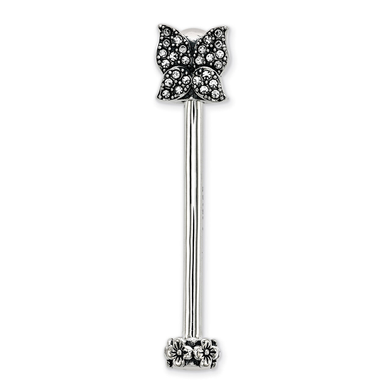 Swarovski Crystal Butterfly Top Pendant Sterling Silver QRS3741, MPN: QRS3741,