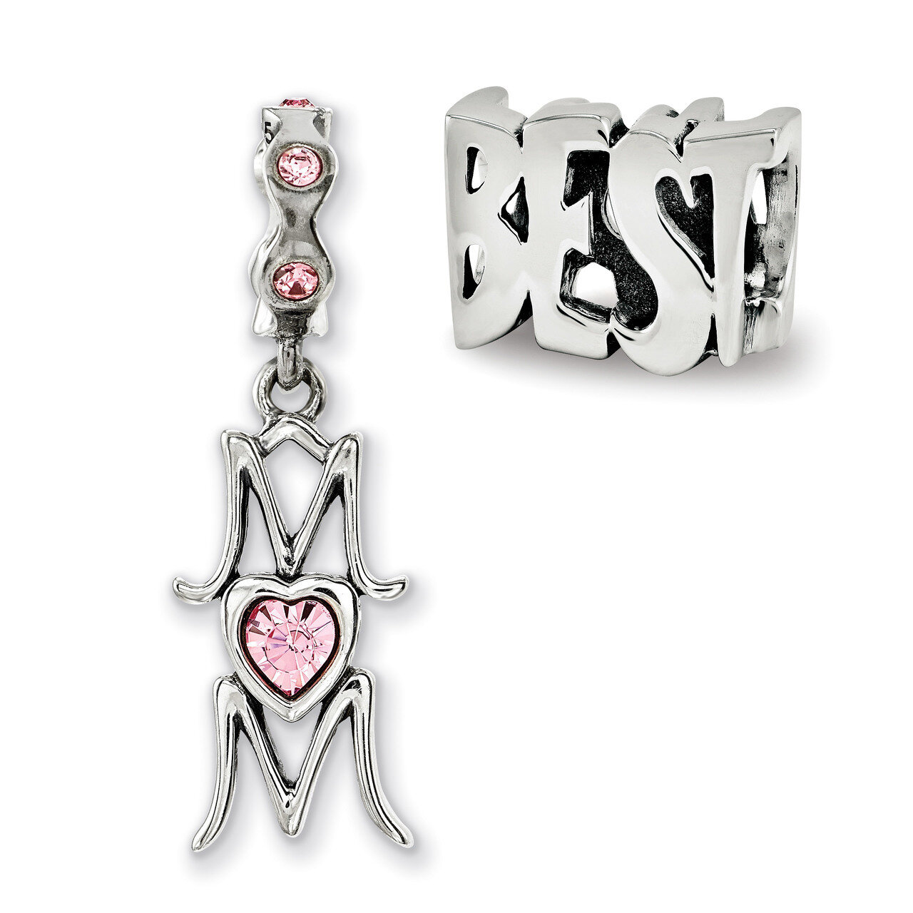 Best Mom Boxed Bead Set Sterling Silver QRSET139, MPN: QRSET139, 191101789090