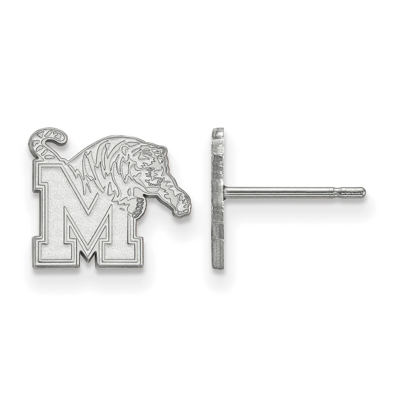 University of Memphis x-Small Post Earrings 10k White Gold 1W007UMP, MPN: 1W007UMP, 191101096006