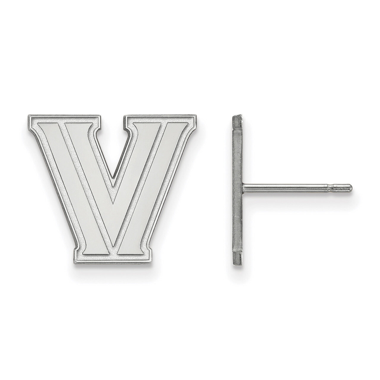 Villanova University Small Post Earrings 10k White Gold 1W007VIL, MPN: 1W007VIL, 886774775876