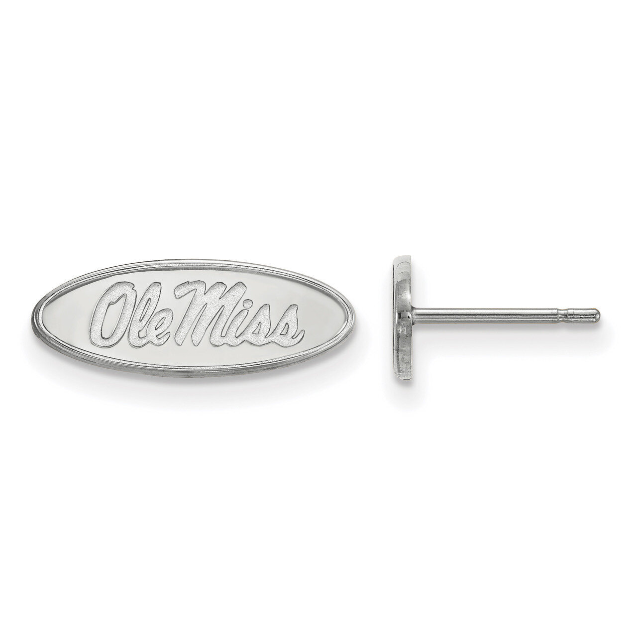 University of Mississippi x-Small Post Earrings 10k White Gold 1W008UMS, MPN: 1W008UMS, 191101096266