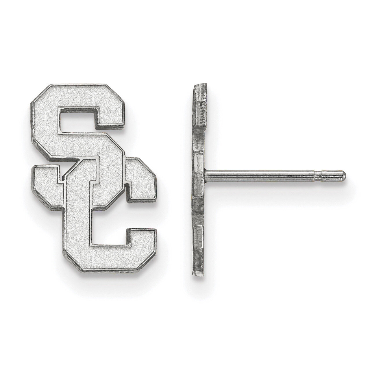 University of Southern California Small Post Earring 10k White Gold 1W009USC, MPN: 1W009USC, 191101…