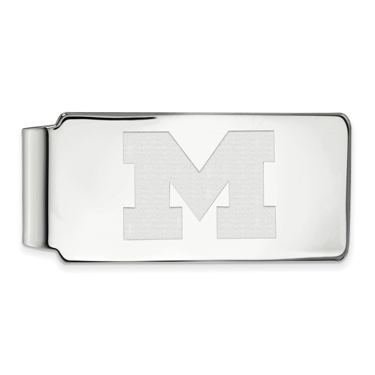 Michigan University of Money Clip 10k White Gold 1W024UM, MPN: 1W024UM, 886774783802