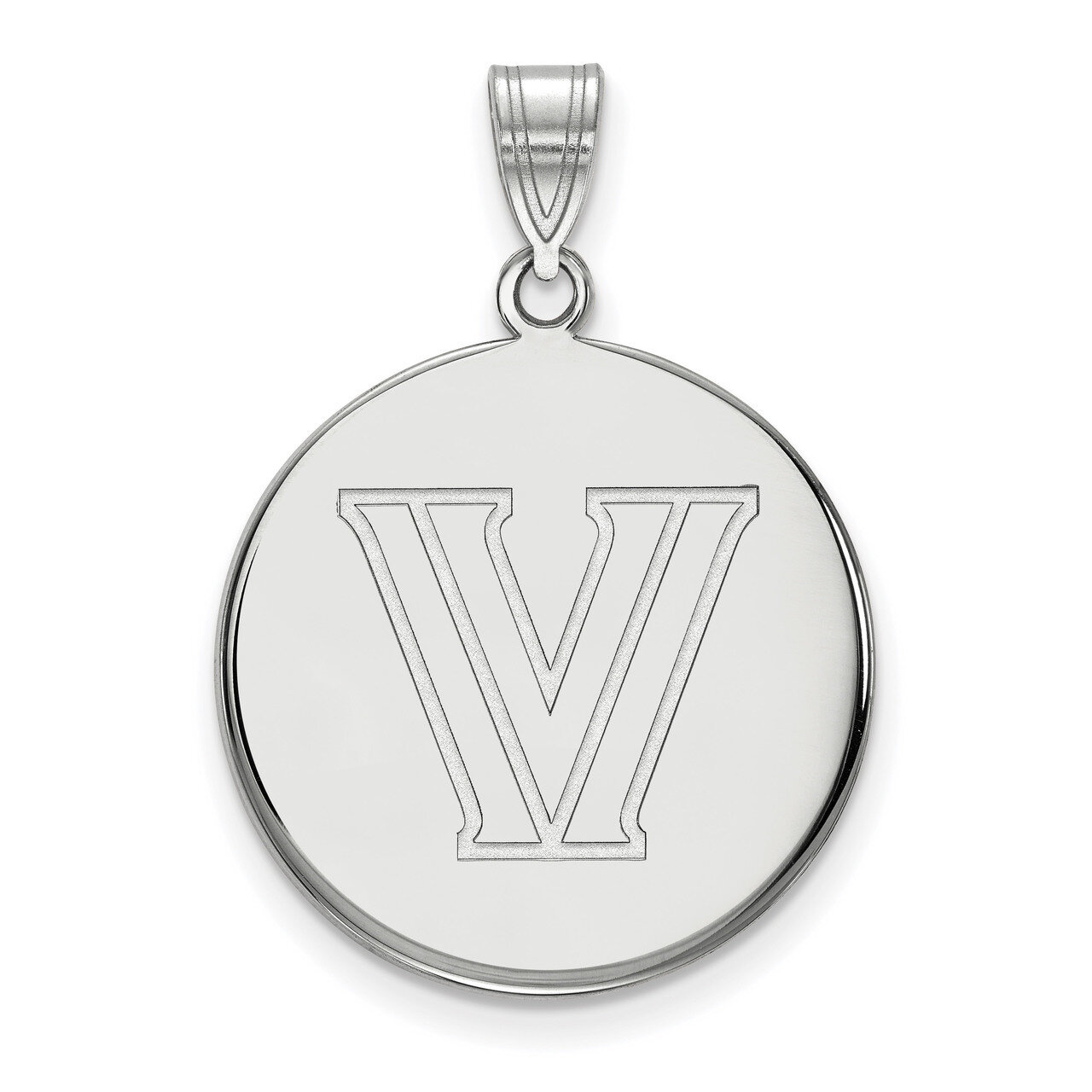 Villanova University Large Disc Pendant 10k White Gold 1W025VIL, MPN: 1W025VIL, 886774784359