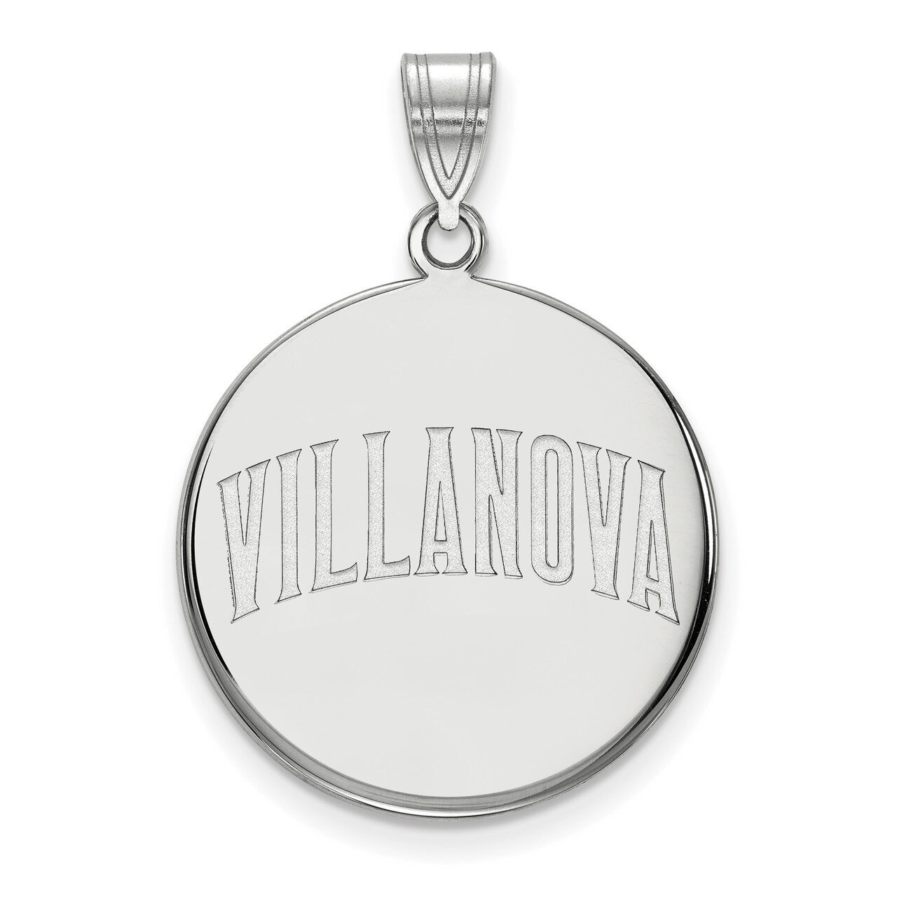 Villanova University Large Disc Pendant 10k White Gold 1W044VIL, MPN: 1W044VIL, 886774788487