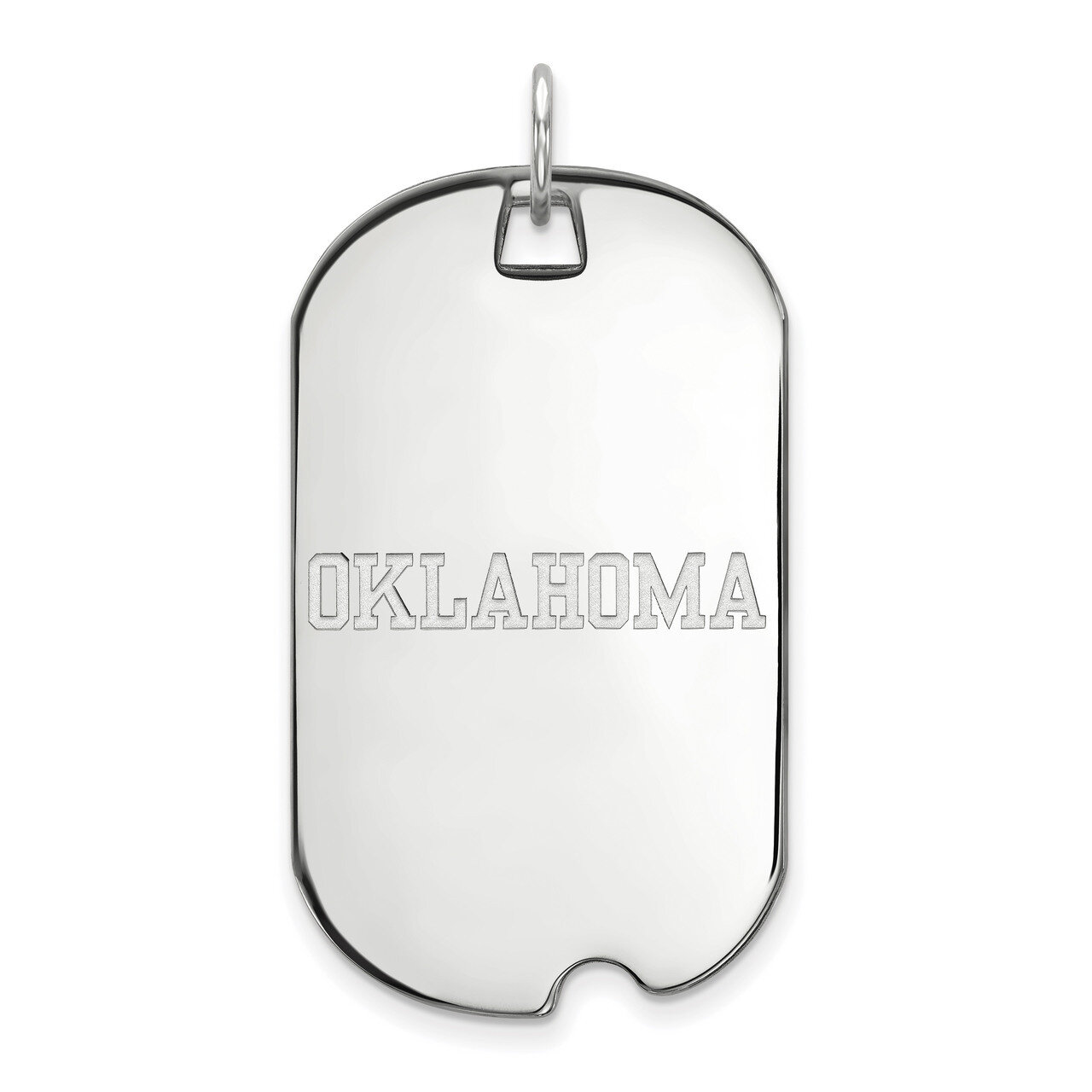 University of Oklahoma Large Dog Tag 10k White Gold 1W049UOK, MPN: 1W049UOK, 886774789729