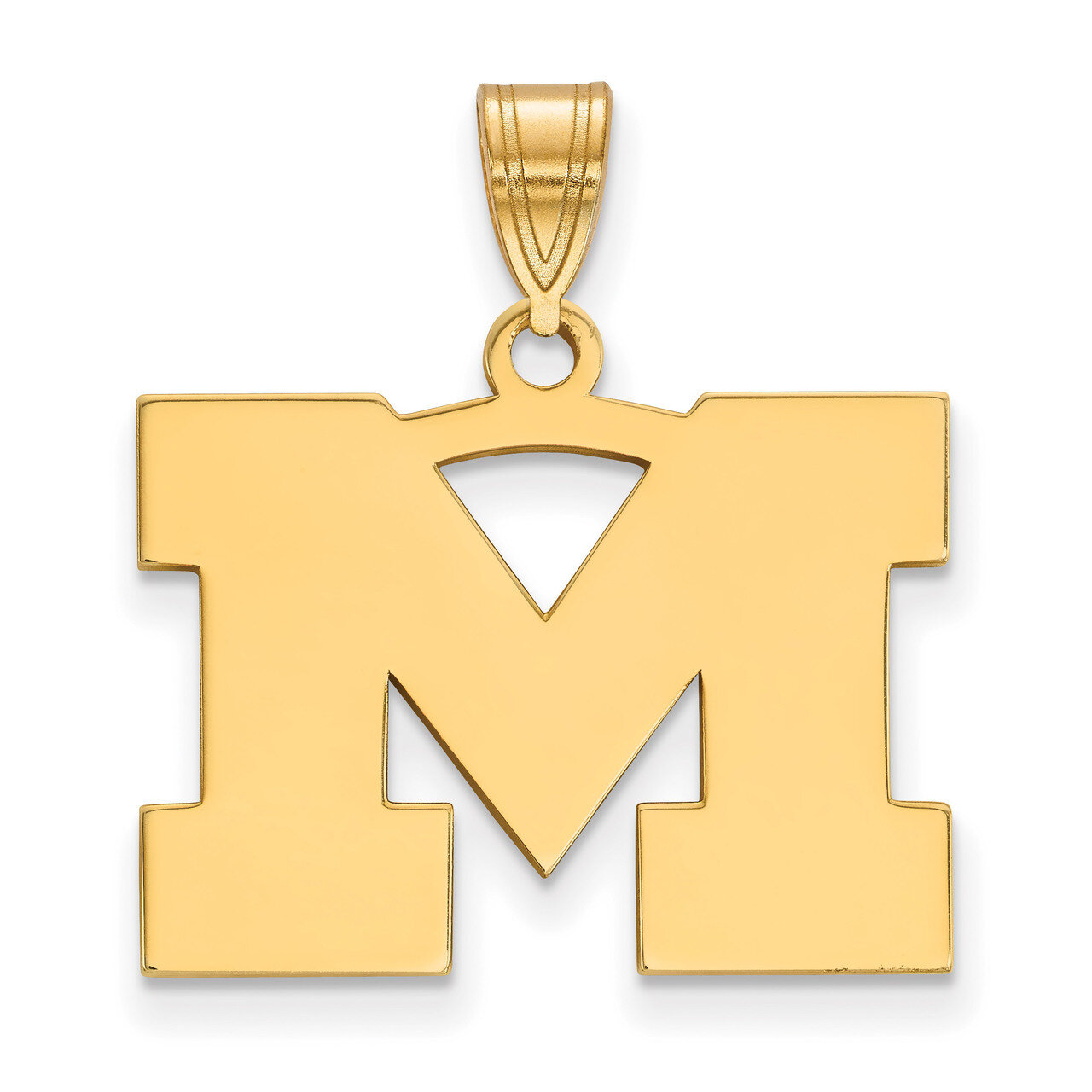 Michigan University of Medium Pendant 10k Yellow Gold 1Y003UM