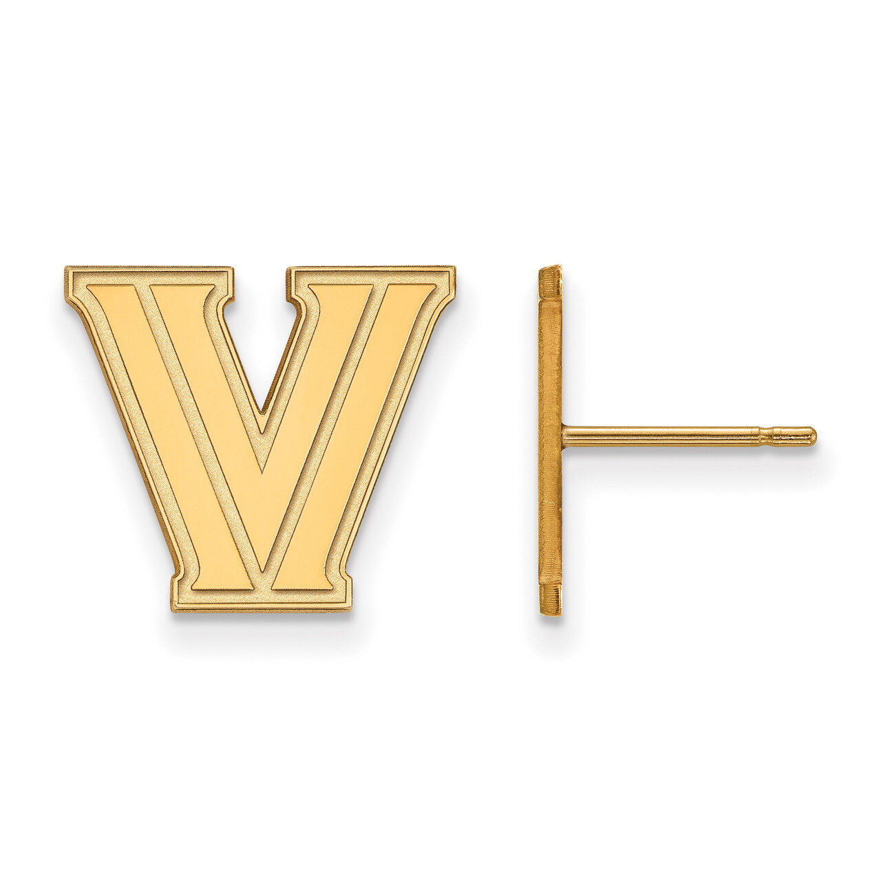 Villanova University Small Post Earrings 10k Yellow Gold 1Y007VIL, MPN: 1Y007VIL, 886774804958