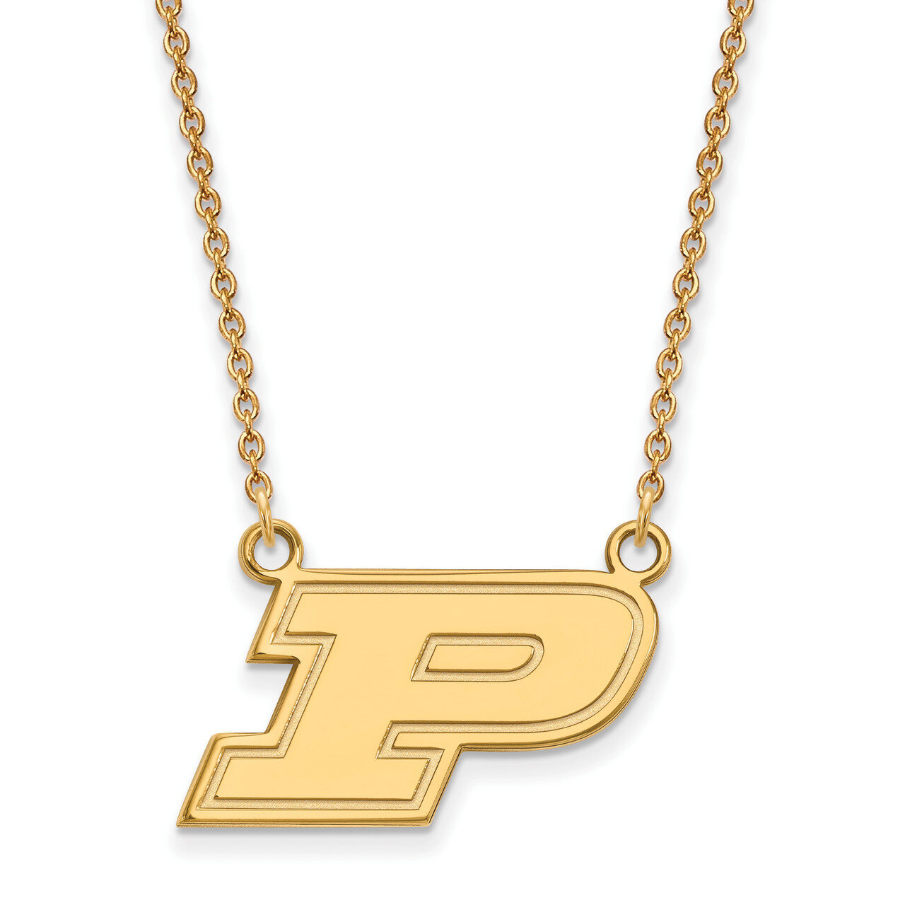 Purdue Small Pendant with Necklace 10k Yellow Gold 1Y014PU-18