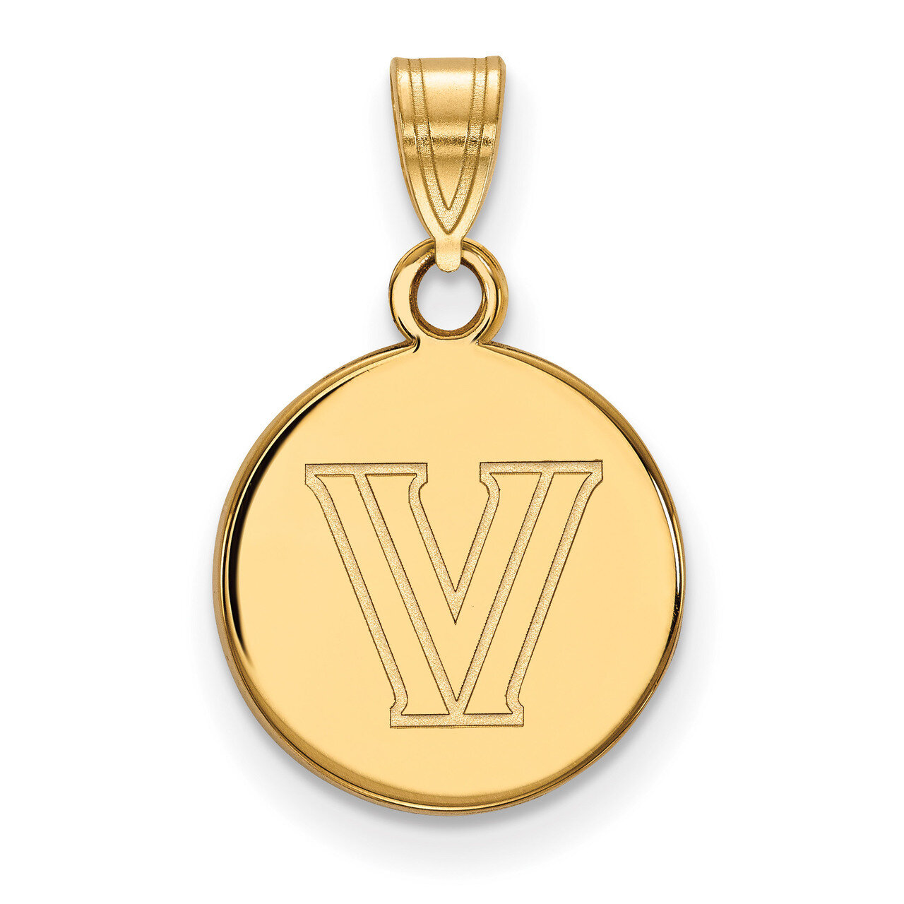 Villanova University Small Disc Pendant 10k Yellow Gold 1Y021VIL, MPN: 1Y021VIL, 886774812175