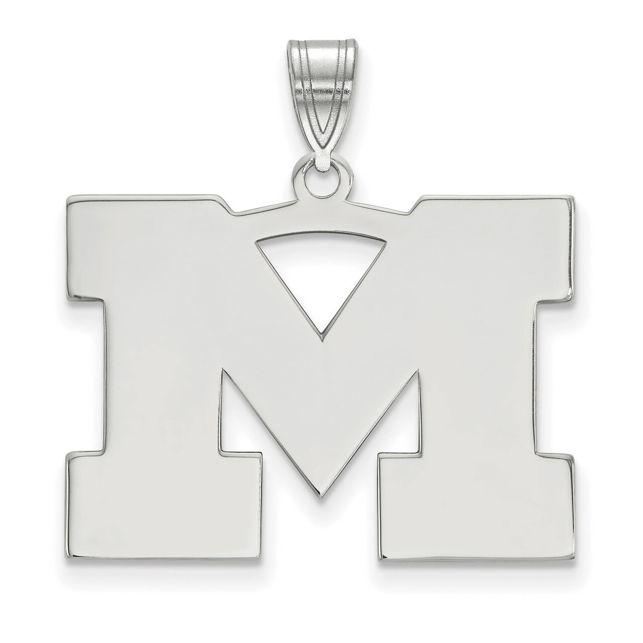 Michigan University of Large Pendant 14k White Gold 4W004UM, MPN: 4W004UM, 886774831367