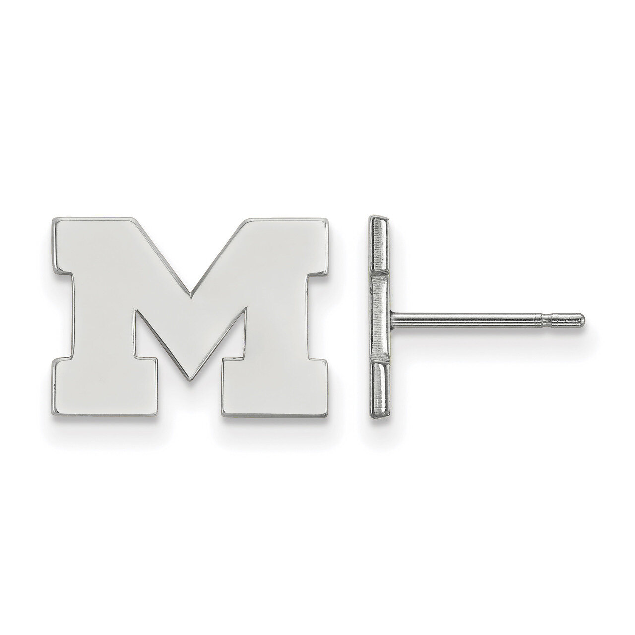 Michigan University of x-Small Post Earrings 14k White Gold 4W008UM, MPN: 4W008UM, 886774835808