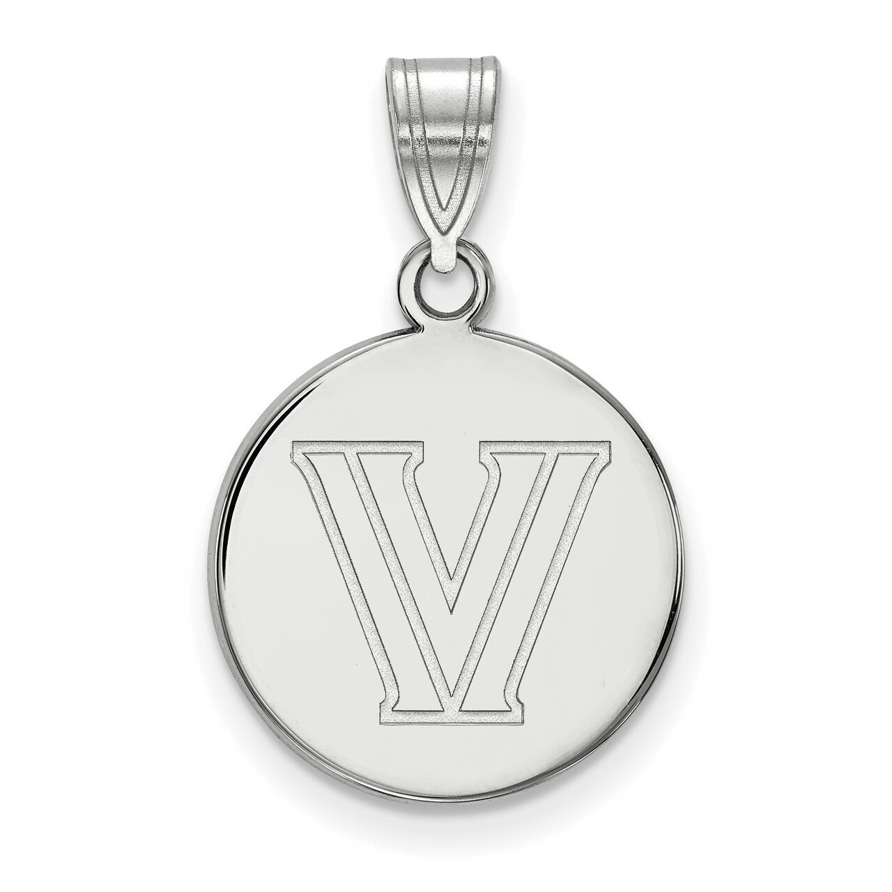 Villanova University Medium Disc Pendant 14k White Gold 4W023VIL, MPN: 4W023VIL, 886774843865