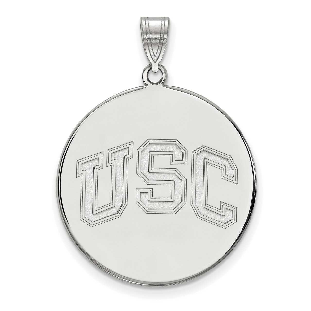 University of Southern California XLarge Disc Pendant 14k White Gold 4W052USC, MPN: 4W052USC, 19110…