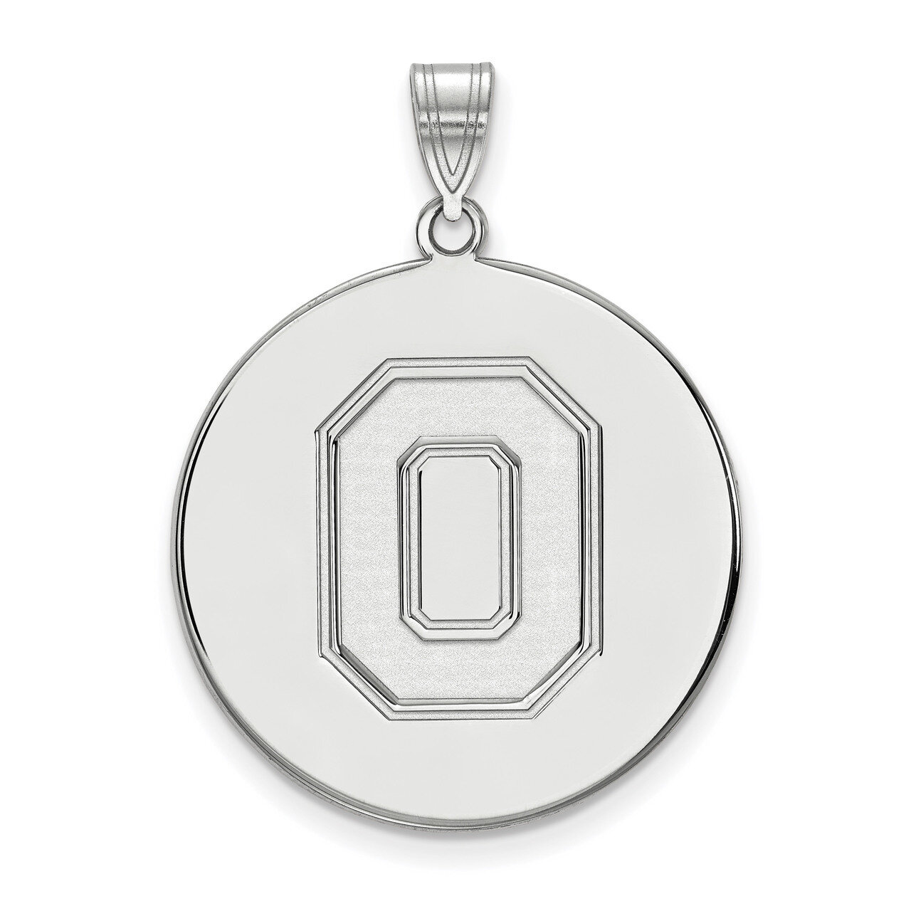 Ohio State University x-Large Disc Pendant 14k White Gold 4W091OSU, MPN: 4W091OSU, 886774855288