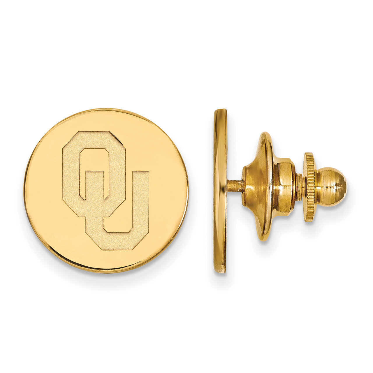University of Oklahoma Tie Tac 14k Yellow Gold 4Y010UOK