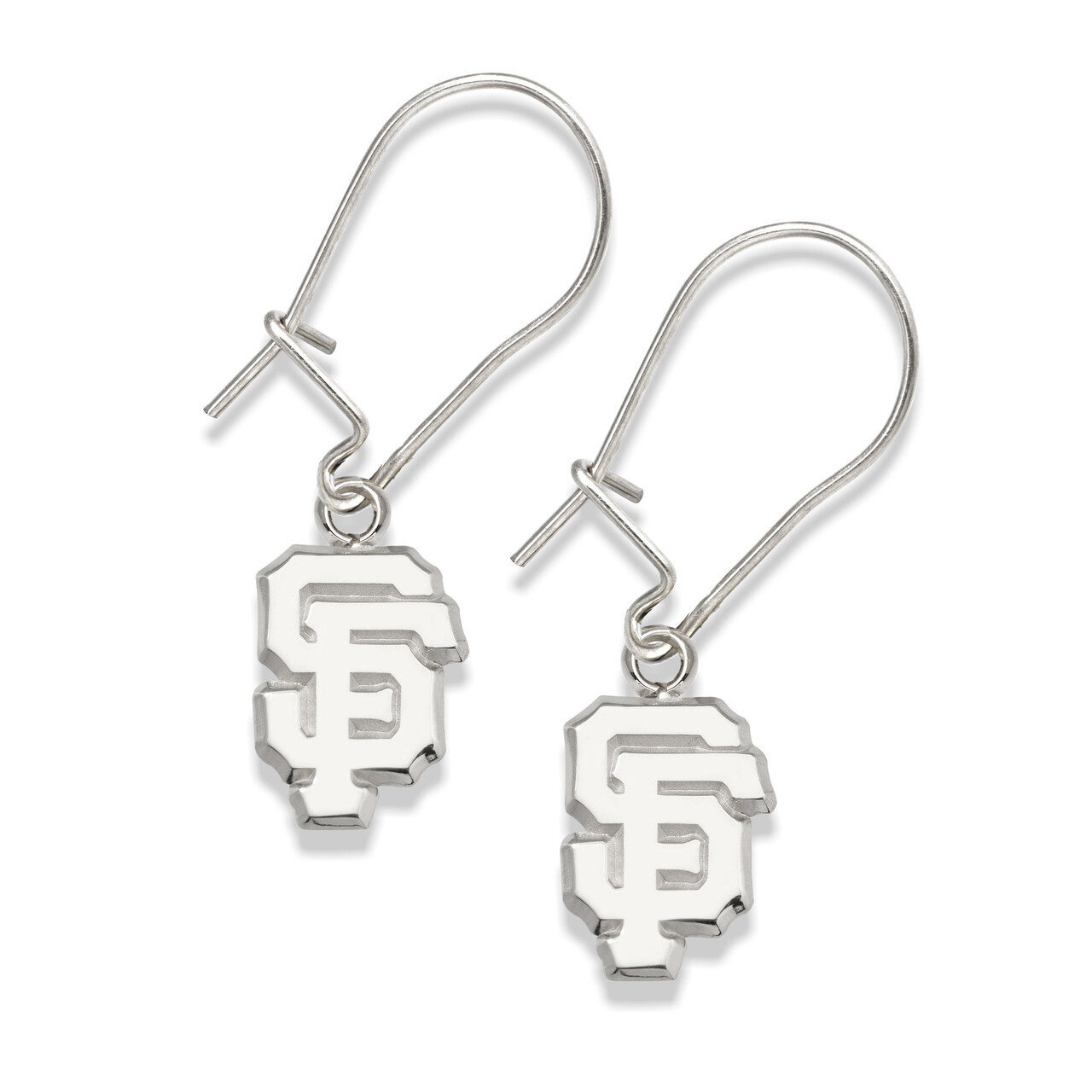 San Francisco Giants Sf 3/8 Dangle Earrings Sterling Silver GIT005ERD-SS, MPN: GIT005ERD-SS, 634401…