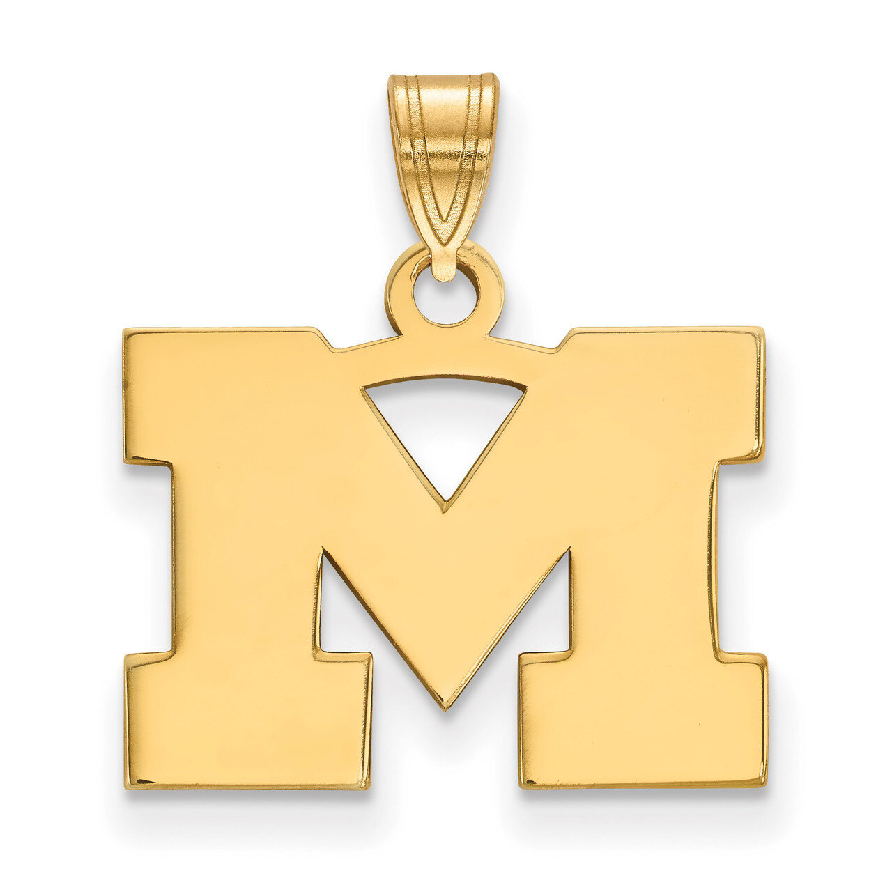 Michigan University of Small Pendant Gold-plated Sterling Silver GP002UM, MPN: GP002UM, 886774894010