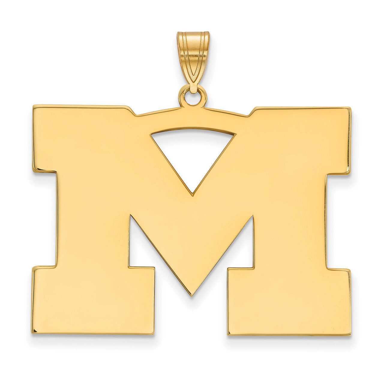 Michigan University of x-Large Pendant Gold-plated Sterling Silver GP005UM
