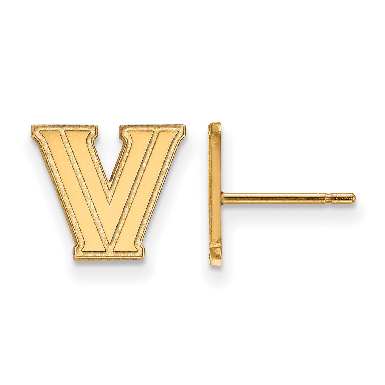 Villanova University x-Small Post Earrings Gold-plated Sterling Silver GP006VIL