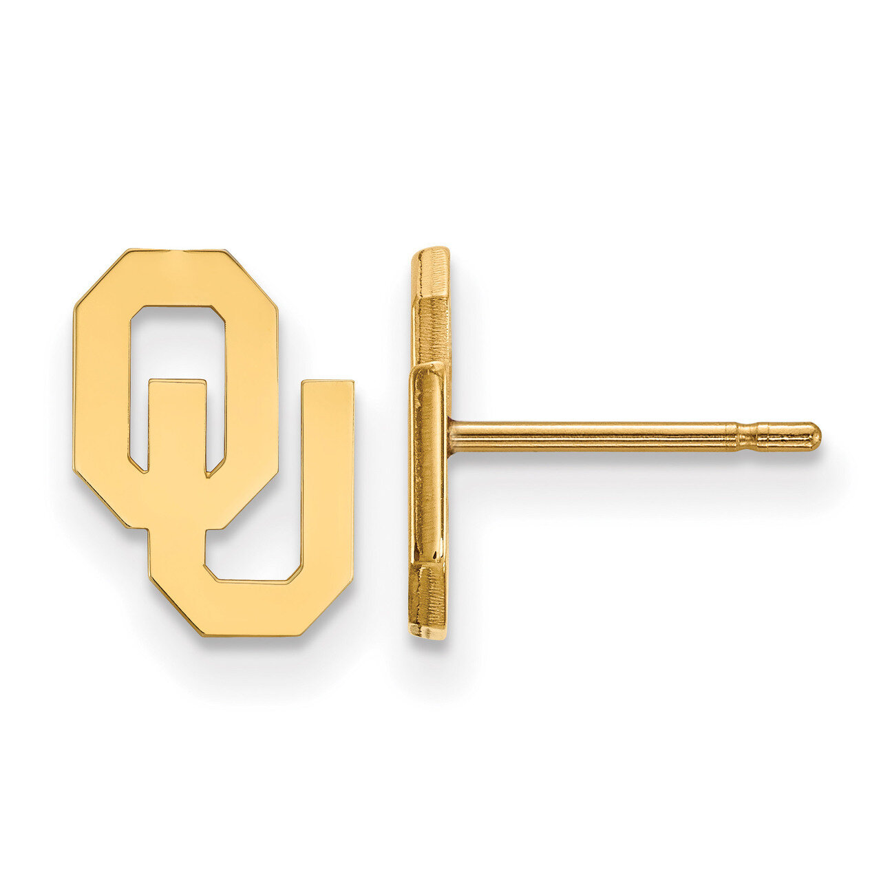 University of Oklahoma x-Small Post Earrings Gold-plated Sterling Silver GP008UOK