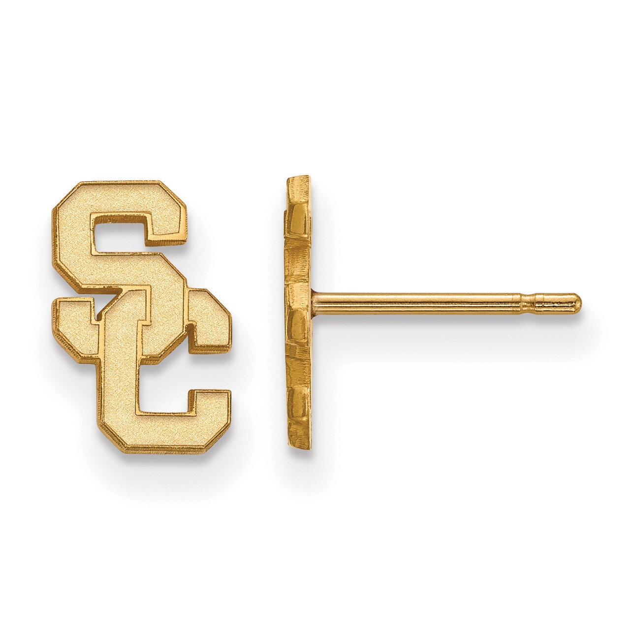 University of Southern California x-Small Post Earring Gold-plated Sterling Silver GP008USC, MPN: G…