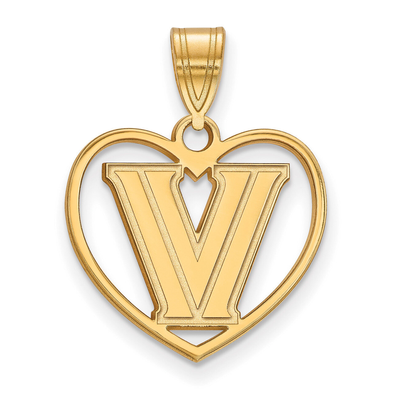 Villanova University Pendant in Heart Gold-plated Sterling Silver GP011VIL, MPN: GP011VIL, 88677491…