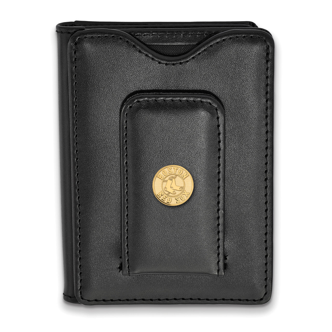 MLB Boston Red Sox Black Leather Wallet Gold-plated Sterling Silver GP013RSO-W1, MPN: GP013RSO-W1, …