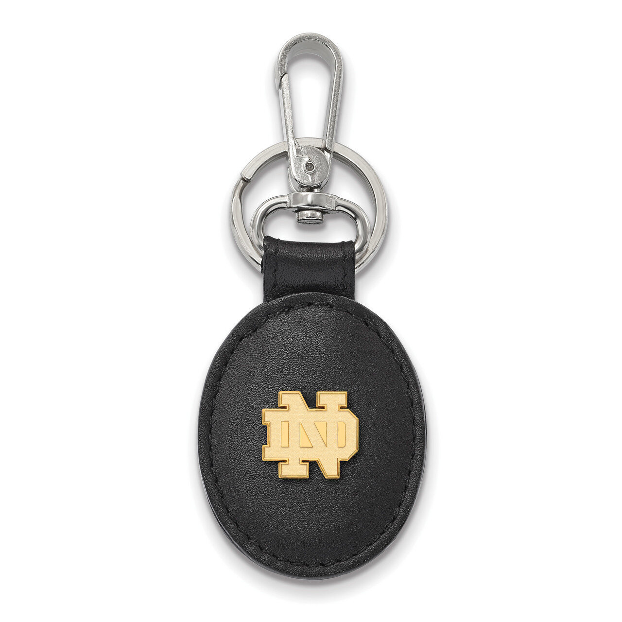 University of Notre Dame Leather Attachment Gold-plated Sterling Silver GP013UND-K1