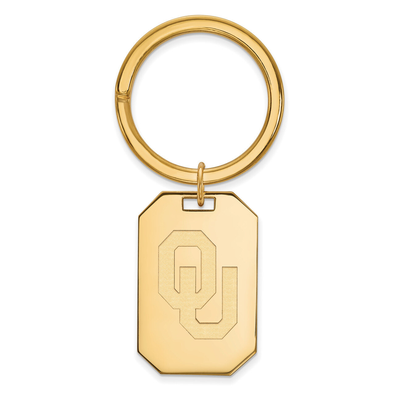 University of Oklahoma Key Chain Gold-plated Sterling Silver GP027UOK