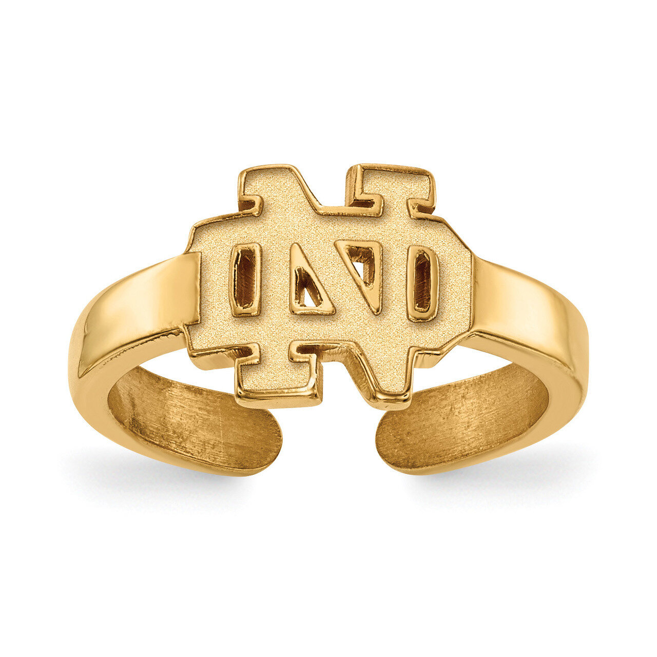 University of Notre Dame Toe Ring Gold-plated Sterling Silver GP028UND