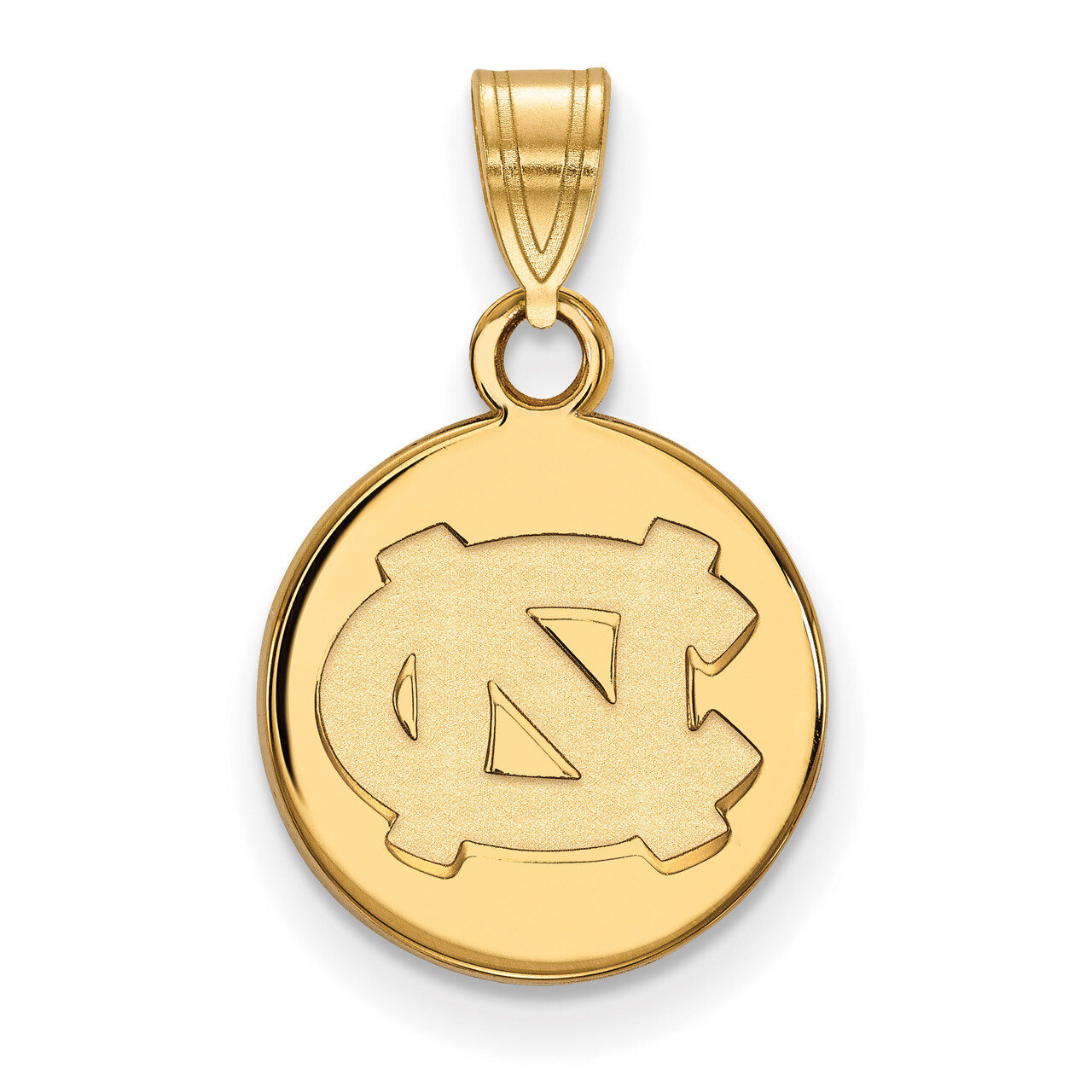 University of North Carolina Small Disc Pendant Gold-plated Sterling Silver GP032UNC