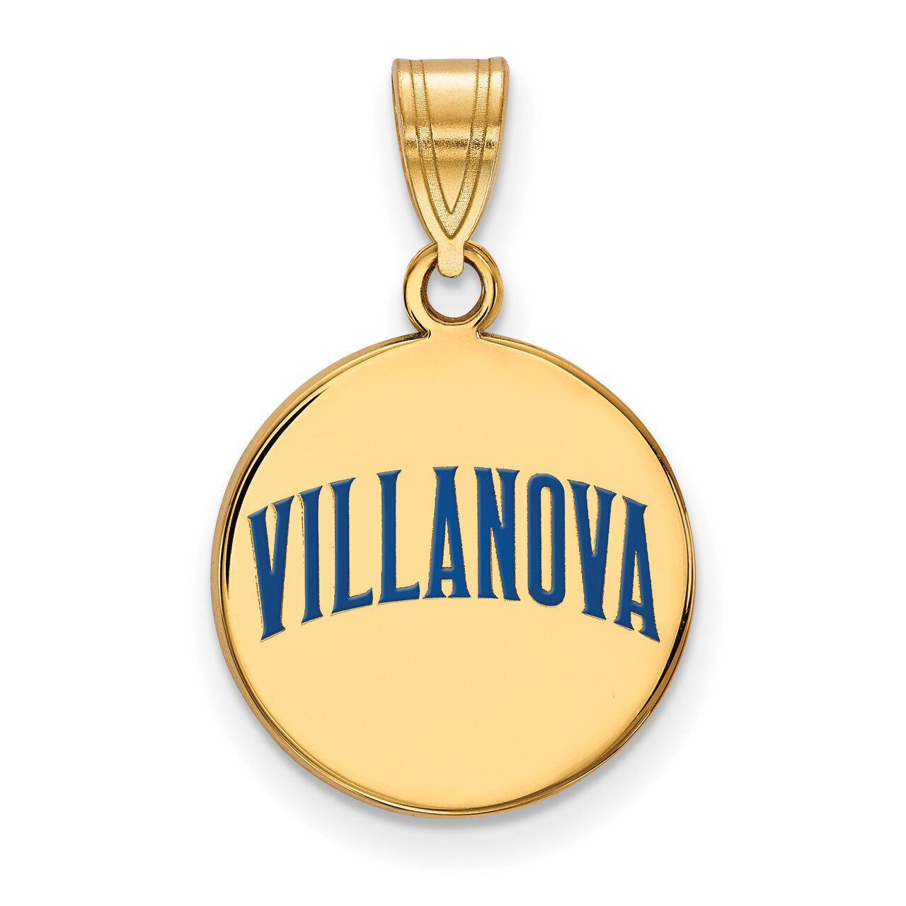 Villanova University Medium Enamel Disc Pendant Gold-plated Sterling Silver GP043VIL, MPN: GP043VIL…